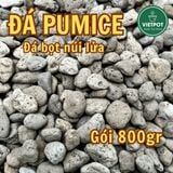  Đá Pumice VIETPOT, bao 800gr, size nhỏ, giá thể trồng cây cung cấp khoáng chất cho hoa, xương rồng 
