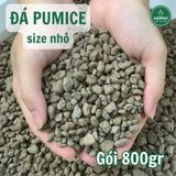  Đá Pumice VIETPOT, bao 800gr, size nhỏ, giá thể trồng cây cung cấp khoáng chất cho hoa, xương rồng 
