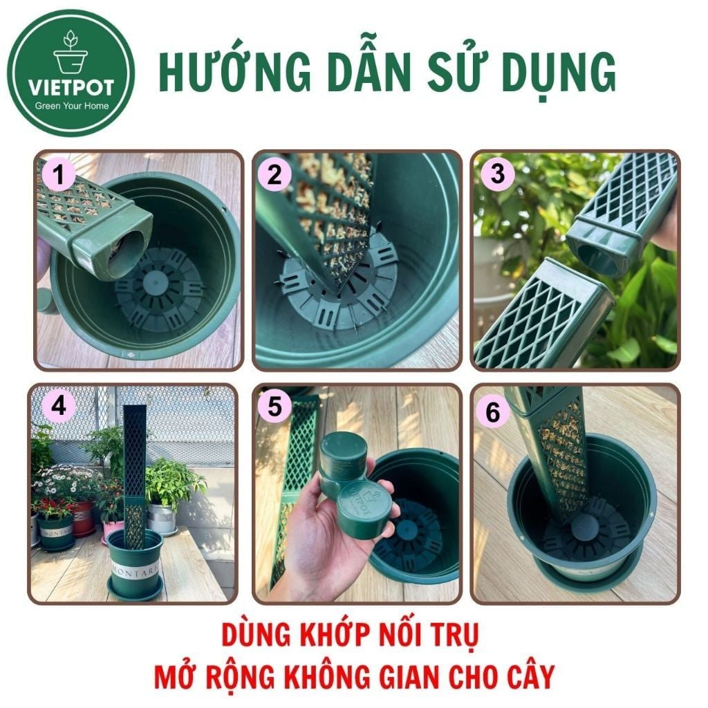  Trụ rêu bán nguyệt cao cấp VIETPOT, 30x7cm, hỗ trợ rễ phát triển, cho cây kiểng lá, kiểng lá leo 