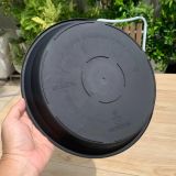  Đĩa nhựa mỏng nhẹ lót chậu cây VIETPOT, màu đen, cây cảnh, trang trí nhà vườn, ban công 