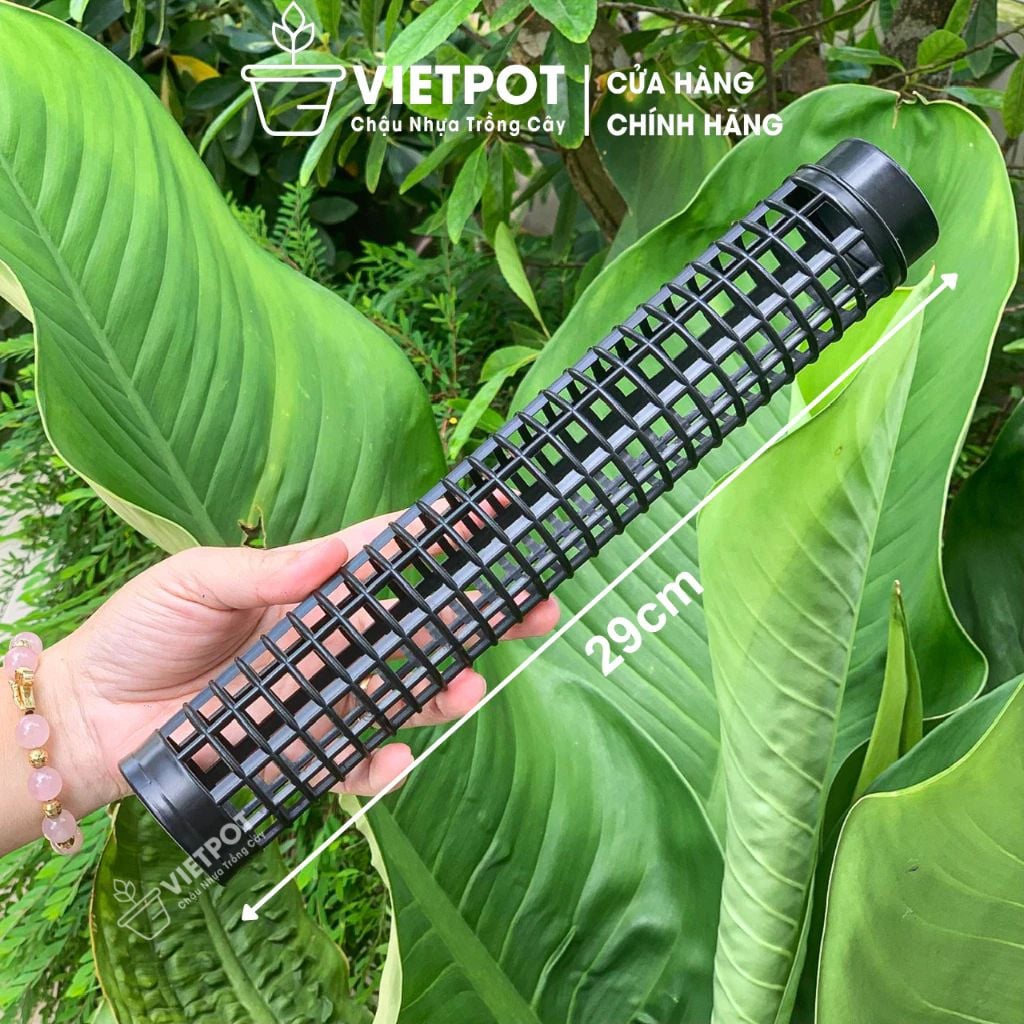  Trụ Nhựa VIETPOT, Gắn Chậu Trồng Kiểng Lá Leo Trụ, Vừa Khớp Nối Các Chậu VIETPOT trang trí sân vườn. 