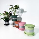  Chậu nhựa trồng cây VIETPOT, size nhỏ 13x11cm, MONTARIO, trồng kiểng lá hoa, để bàn, sân vườn 