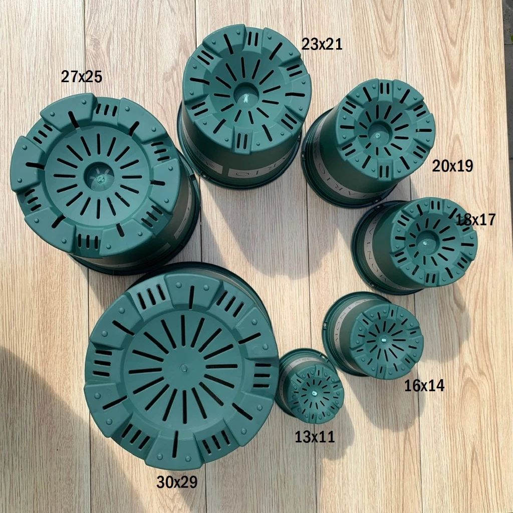  Chậu nhựa trồng cây VIETPOT, size 16x14cm, Sweet Home, hoa hồng, kiểng lá, để bàn, sân vườn. 