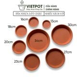  Đĩa nhựa mỏng nhẹ lót chậu cây VIETPOT, màu cam, cây cảnh, trang trí nhà vườn, ban công 