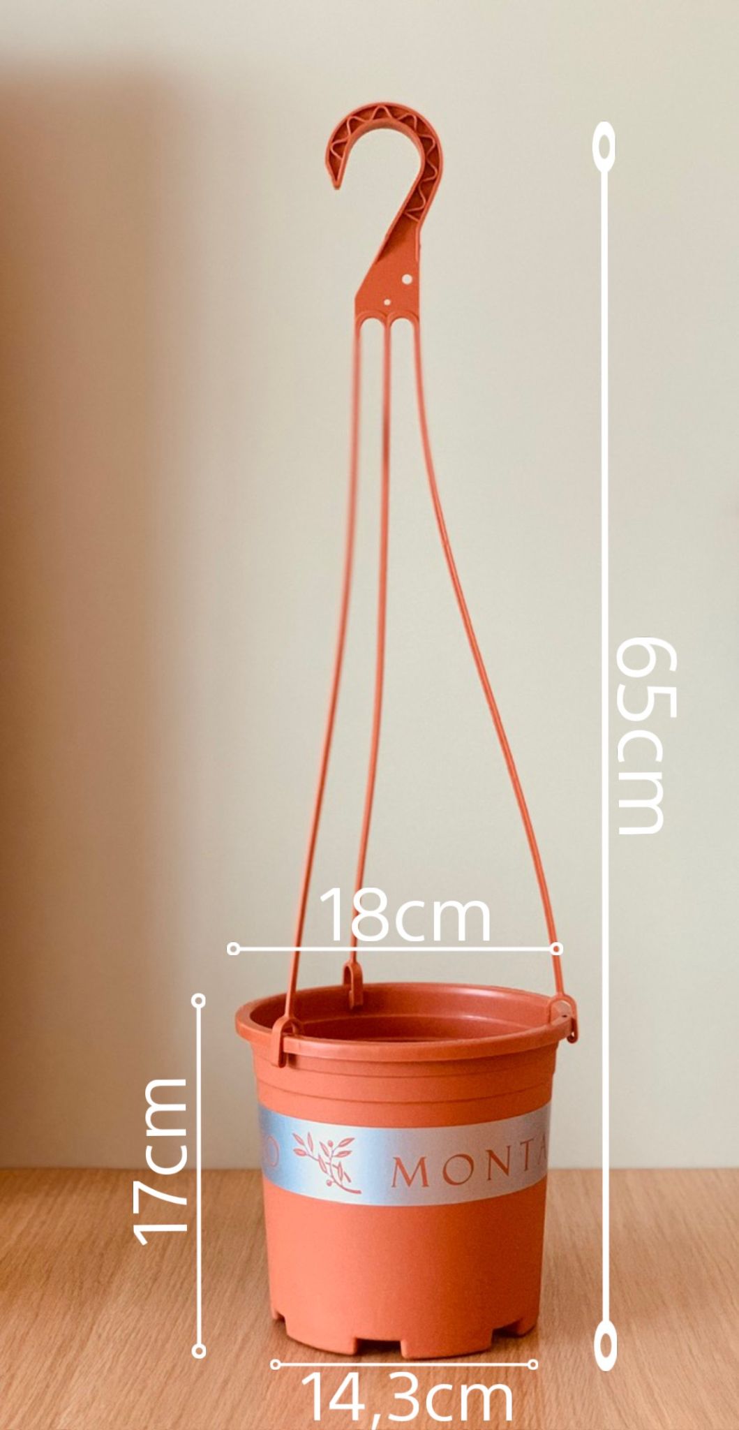  Bộ Chậu Treo VIETPOT, chậu và móc treo,hoa văn MONTARIO, tháo lắp dễ dàng, trang trí bàn, sân thượng 