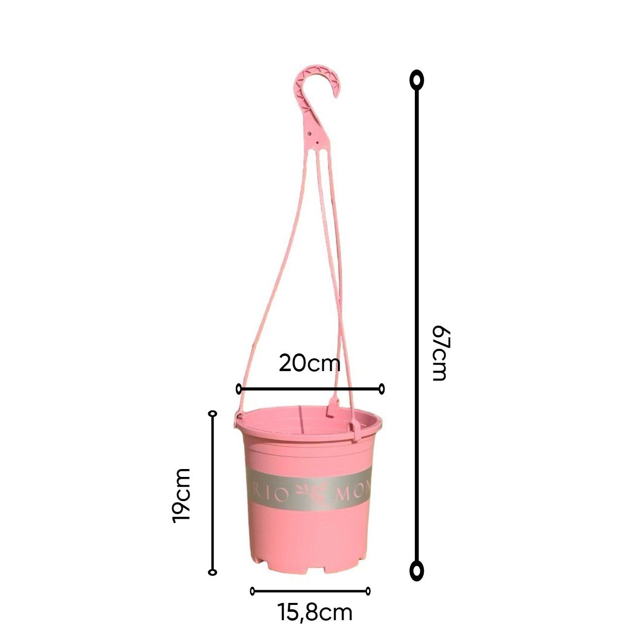  Bộ Chậu Treo VIETPOT, chậu và móc treo,hoa văn MONTARIO, tháo lắp dễ dàng, trang trí bàn, sân thượng 