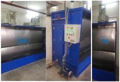 Buồng sơn nước 2 máng tràn rộng 2200 cao 1940