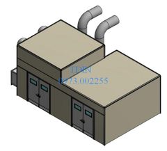 Phòng kép sơn sạch-cấp khí áp dương 1,1-6,6 m