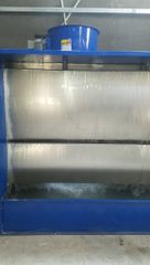 Buồng sơn nước 2 máng tràn rộng 2200 cao 1940