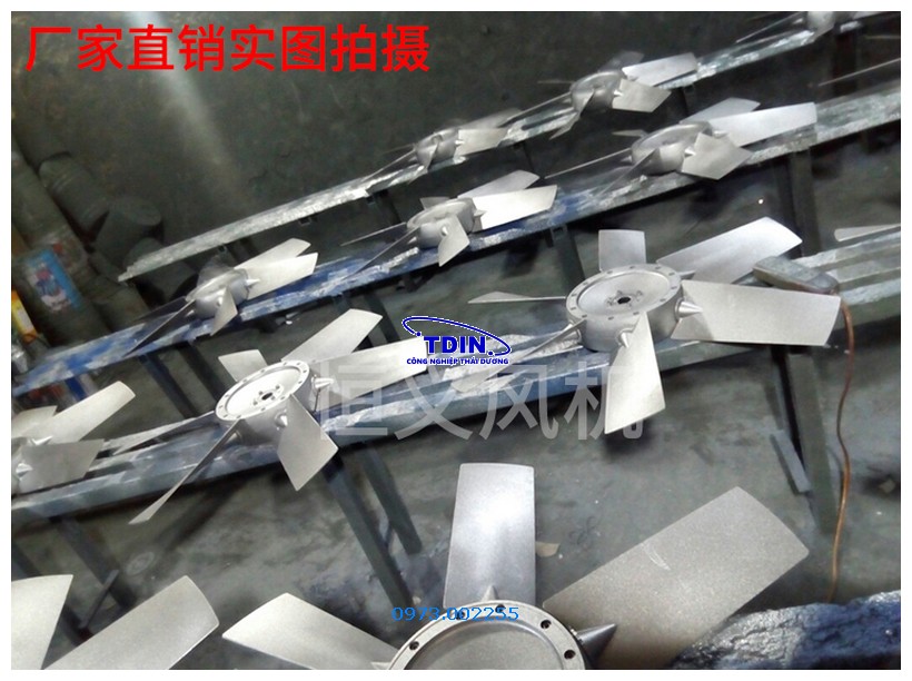 Cánh quạt hợp kim nhôm tdin Đường kính 800 8 cánh lỗ trục 28