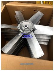 Cánh quạt hợp kim nhôm tdin Đường kính 800 8 cánh lỗ trục 28