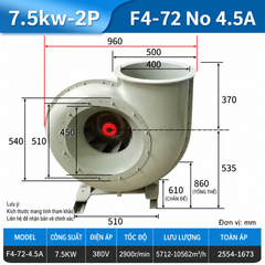 Quạt ly tâm FRP F4-72