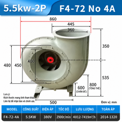 Quạt ly tâm FRP F4-72