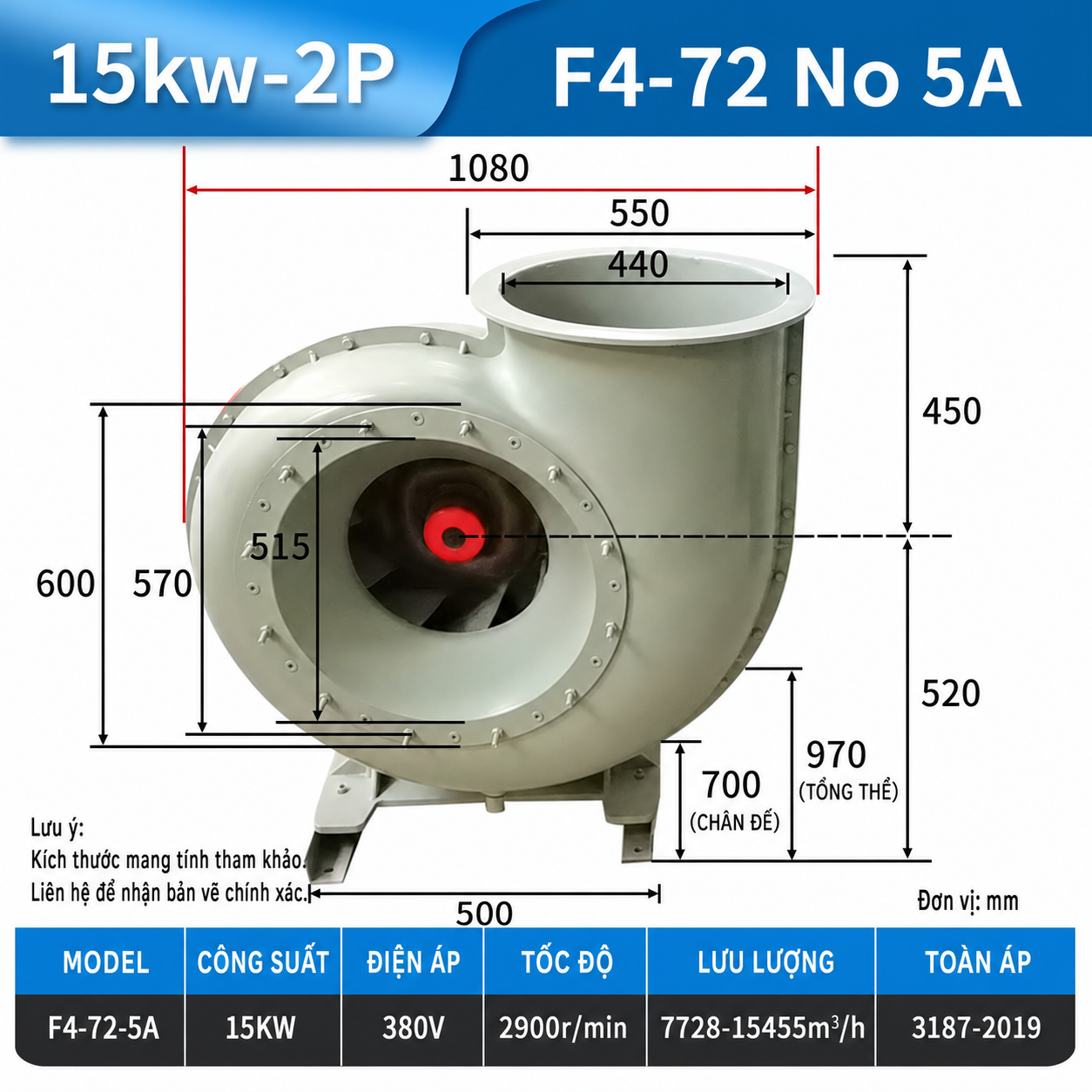 Quạt ly tâm FRP F4-72