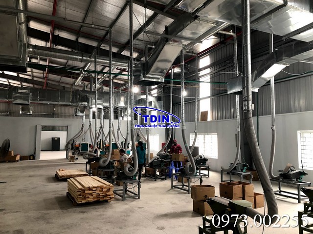Hệ thống hút bụi 37kw 22000m3/h