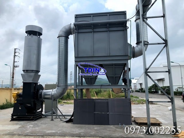 Hệ thống hút bụi 37kw 22000m3/h