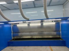 Buồng sơn nước 2 máng tràn rộng 6600 cao 1940