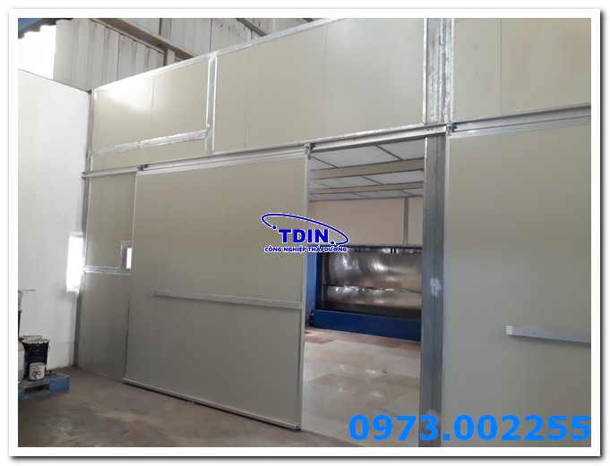 Phòng sơn sạch-cấp khí áp dương 2,2m