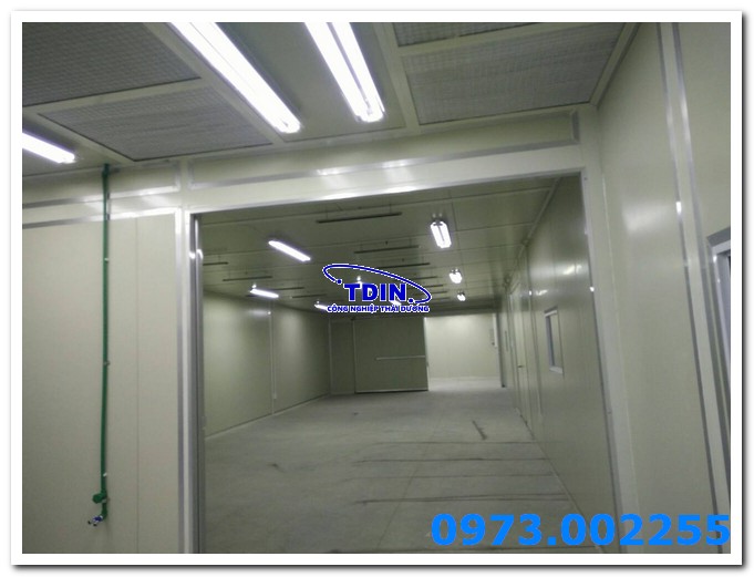 Phòng sơn sạch-cấp khí áp dương 2,2m