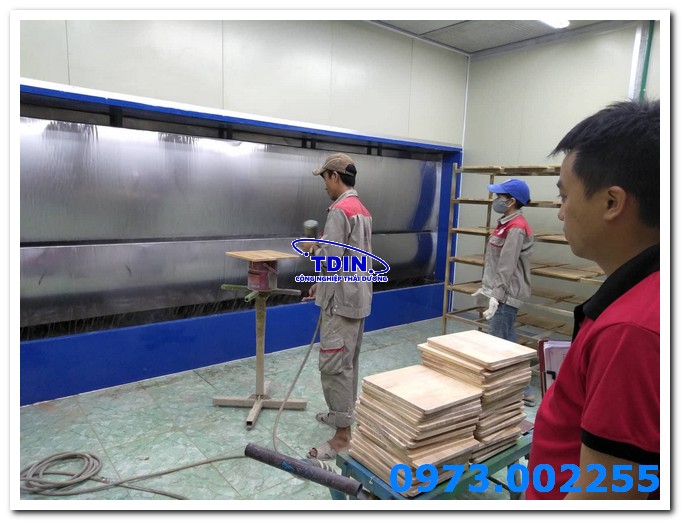 Phòng sơn sạch-cấp khí áp dương 2,2m
