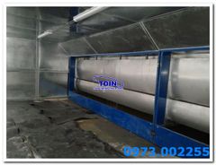 Buồng sơn nước 2 máng tràn rộng 3300 cao 1940