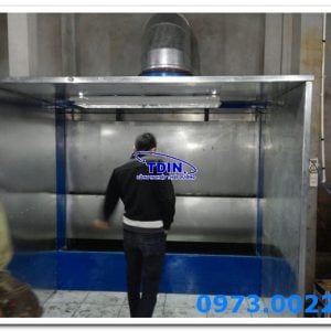 Buồng sơn nước 2 máng tràn rộng 1100 cao 1940