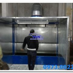 Buồng sơn nước 2 máng tràn rộng 1100 cao 1940
