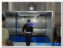 Buồng sơn nước 2 máng tràn rộng 2200 cao 1940