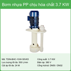 Bơm nhựa chịu hóa chất 0,75 kW – 11kW