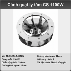Cánh quạt ly tâm (Inox304)