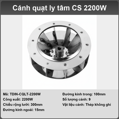 Cánh quạt ly tâm (Inox304)