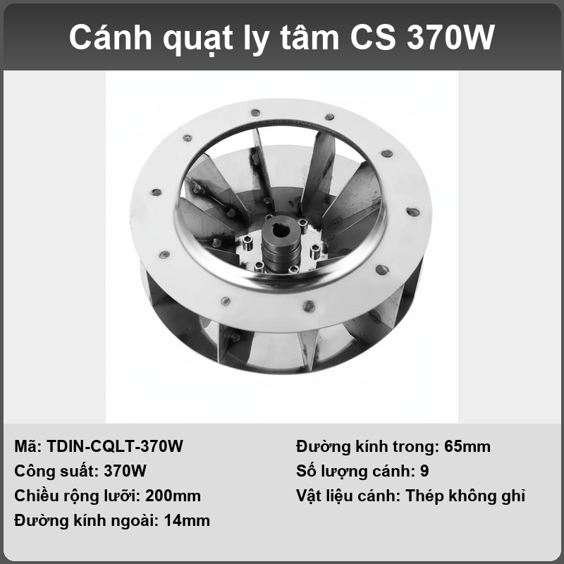 Cánh quạt ly tâm (Inox304)
