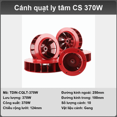 Cánh quạt ly tâm bằng gang