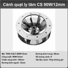 Cánh quạt ly tâm (Inox304)