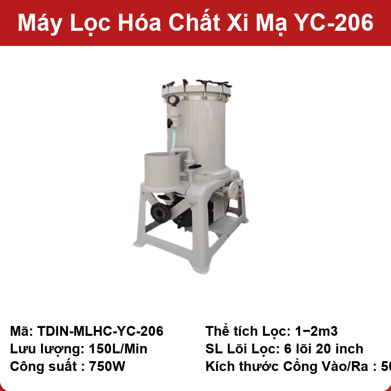 Máy lọc hóa chất xi mạ