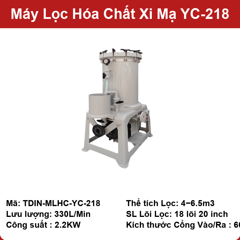 Máy lọc hóa chất xi mạ