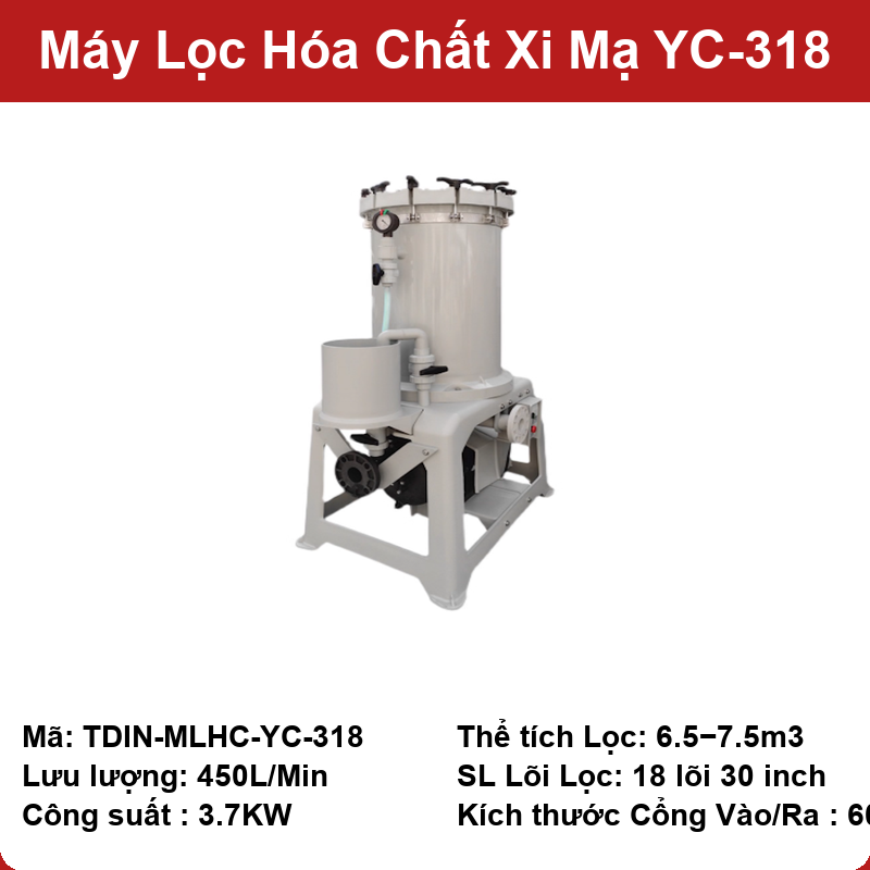 Máy lọc hóa chất xi mạ