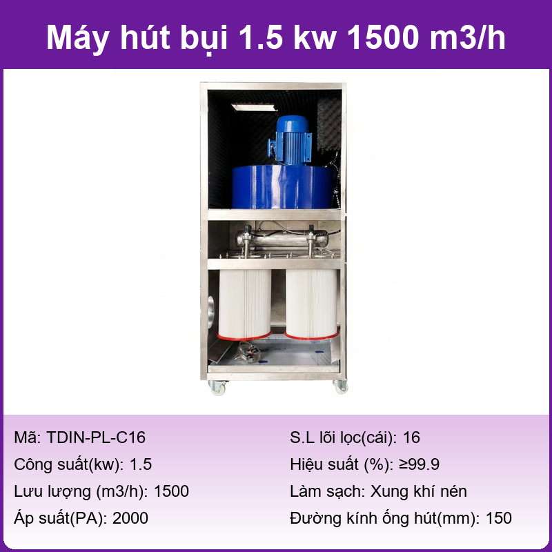 Máy hút bụi 1.5 -7,5 kW