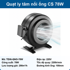 Quạt ly tâm nối ống