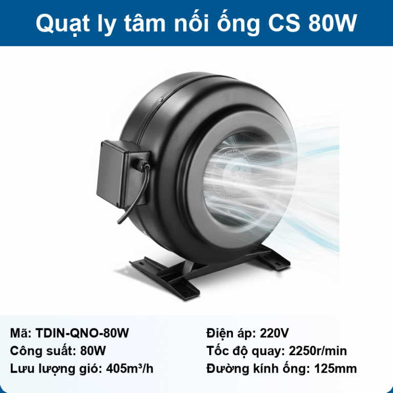Quạt ly tâm nối ống