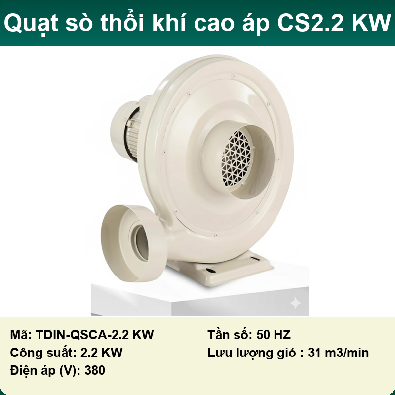 Quạt sò thổi khí áp suất