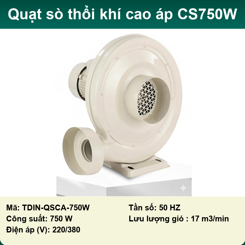 Quạt sò thổi khí áp suất