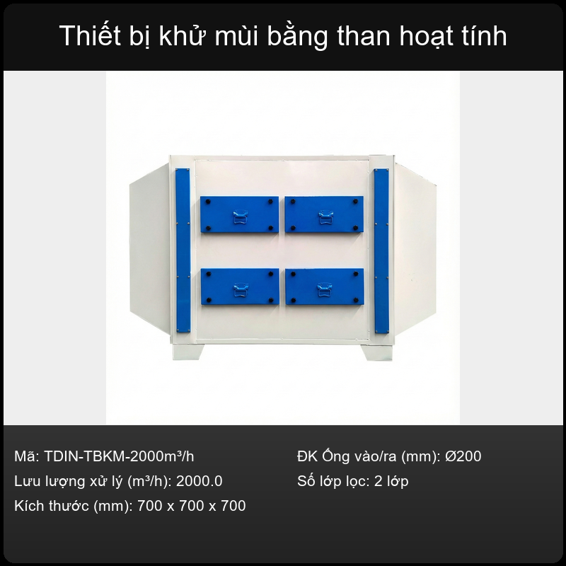 Thiết bị khử mùi bằng than hoạt tính