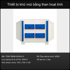 Thiết bị khử mùi bằng than hoạt tính