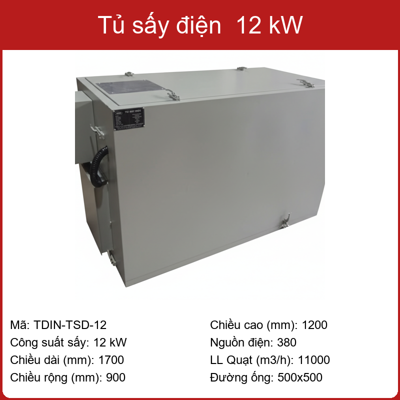 Tủ sấy điện 9-48 kW