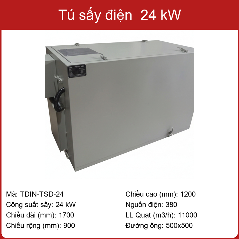 Tủ sấy điện 9-48 kW