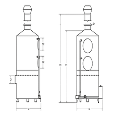 Tháp hấp thụ 430 1800- m3/h 430