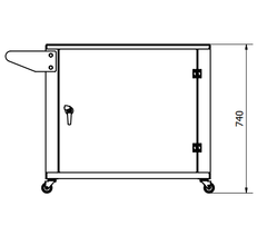 Xe đẩy hàng vòng bi tải trọng 900 kg