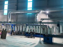Buồng sơn nước 2 máng tràn rộng 6600 cao 1940