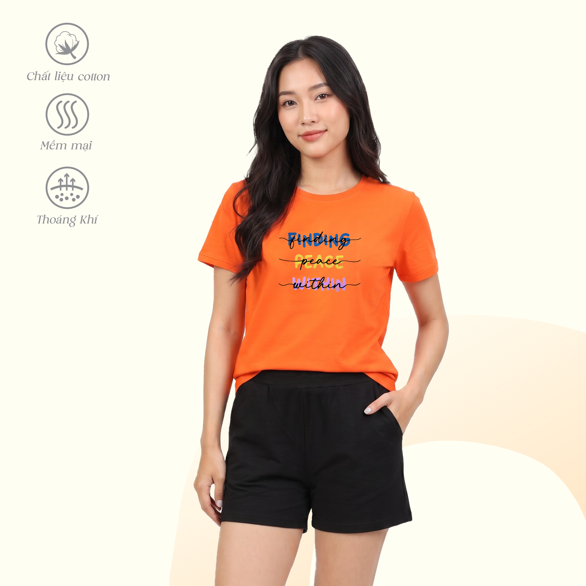 Set đồ bộ nữ kiểu quần đùi áo tay ngắn chất cotton siêu mát 025p 5238